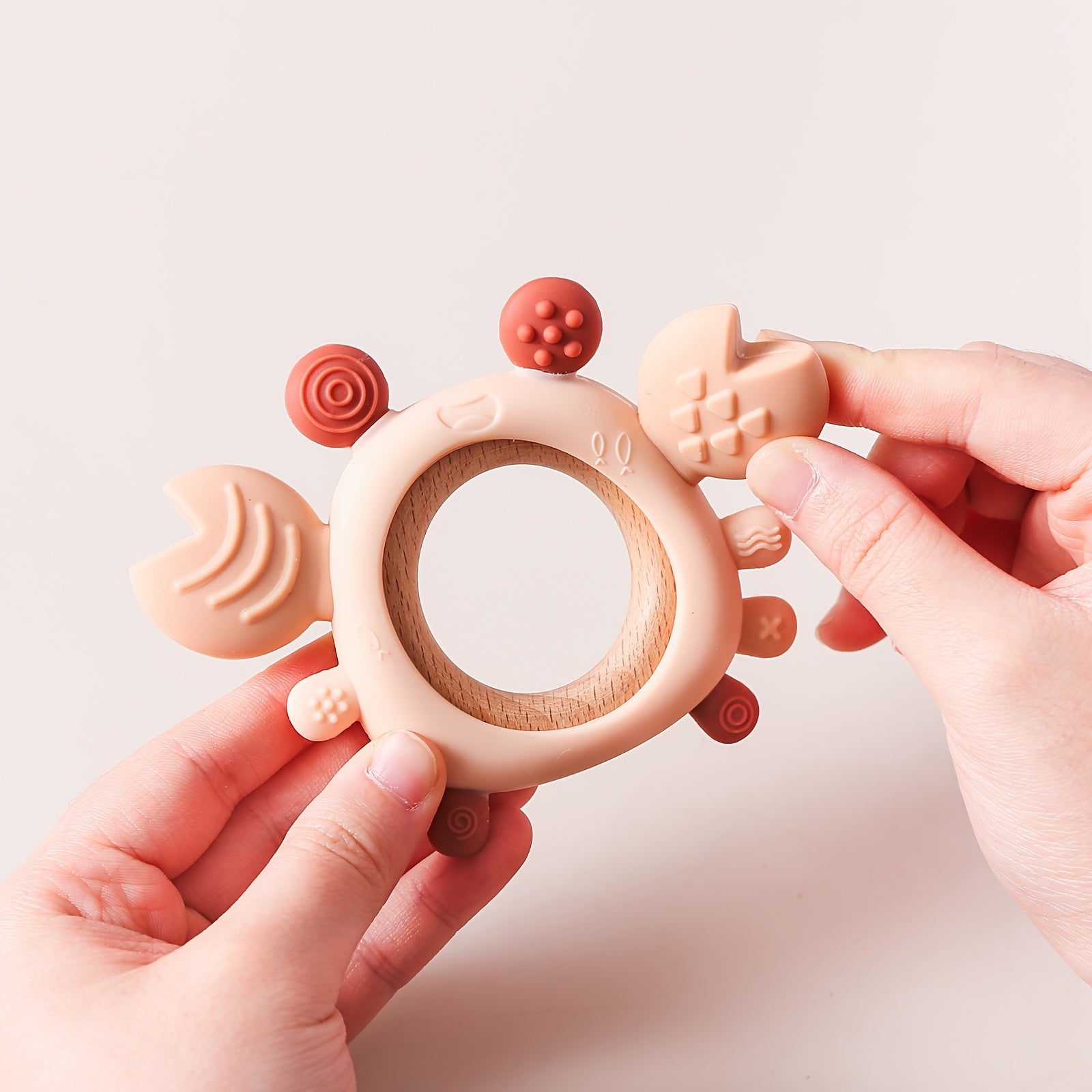 Silicone Baby Teething Crab Toy