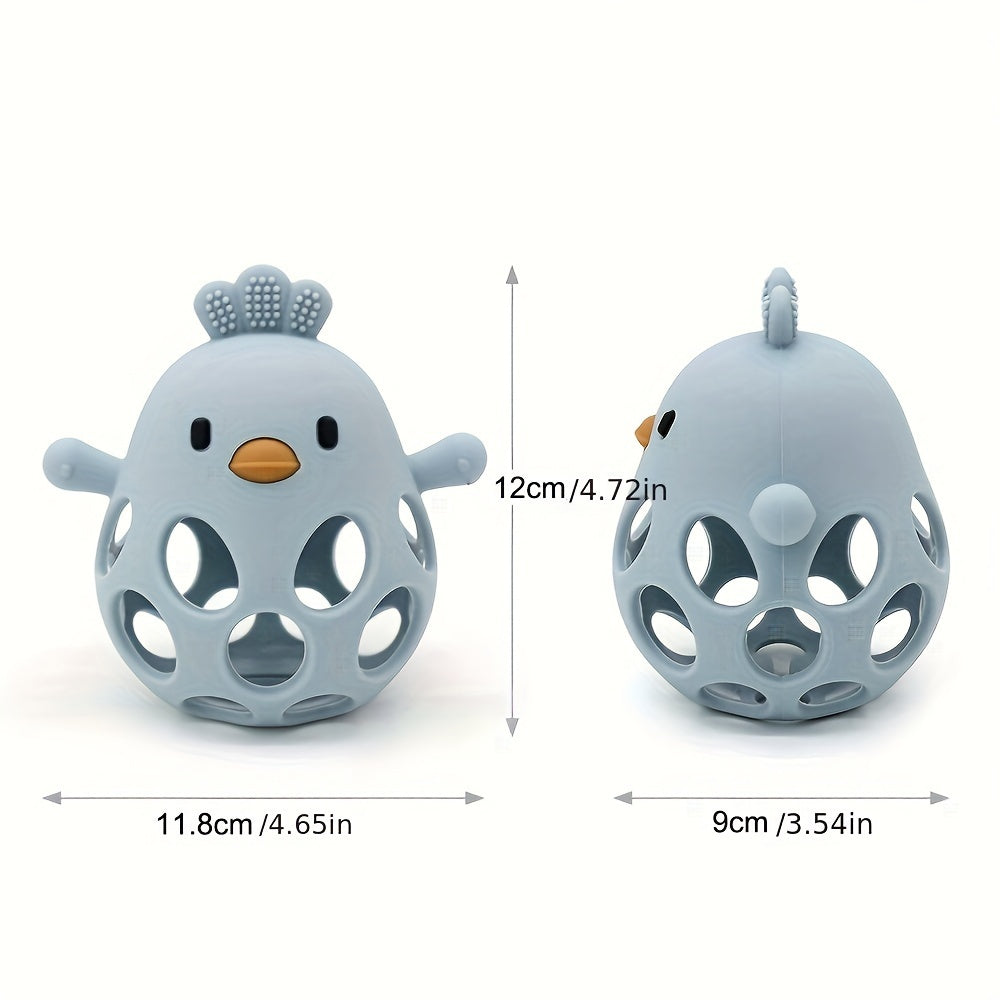 Handheld Ball Rattle & Hollow Chick Teething Toy