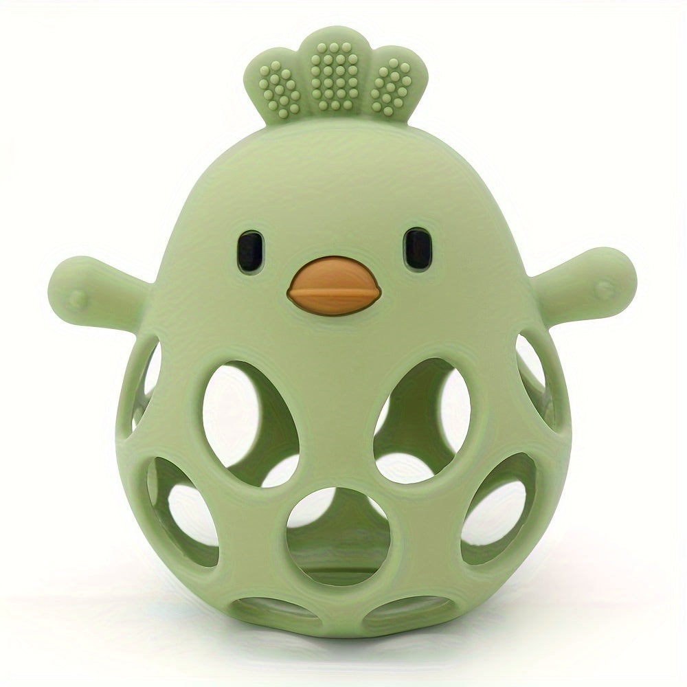 Handheld Ball Rattle & Hollow Chick Teething Toy