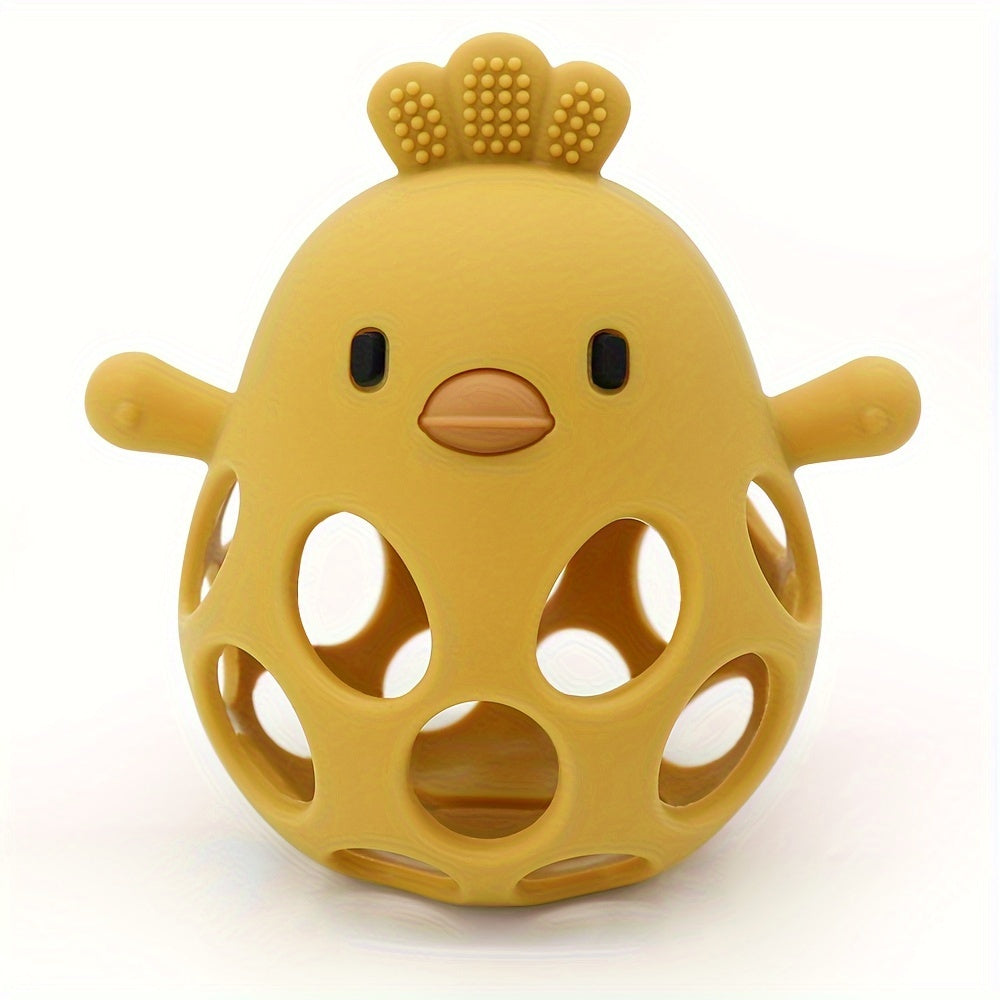 Handheld Ball Rattle & Hollow Chick Teething Toy
