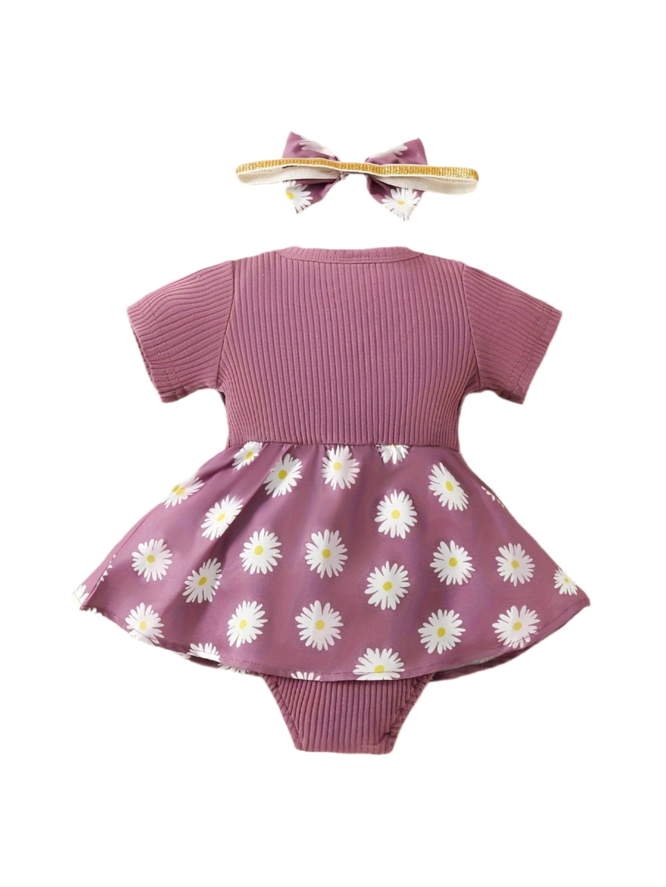 Floral Whimsy Baby Dress & Headband Set
