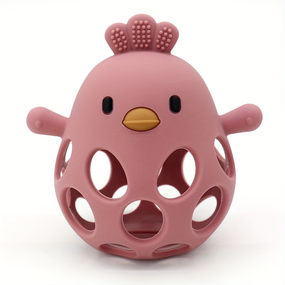 Handheld Ball Rattle & Hollow Chick Teething Toy