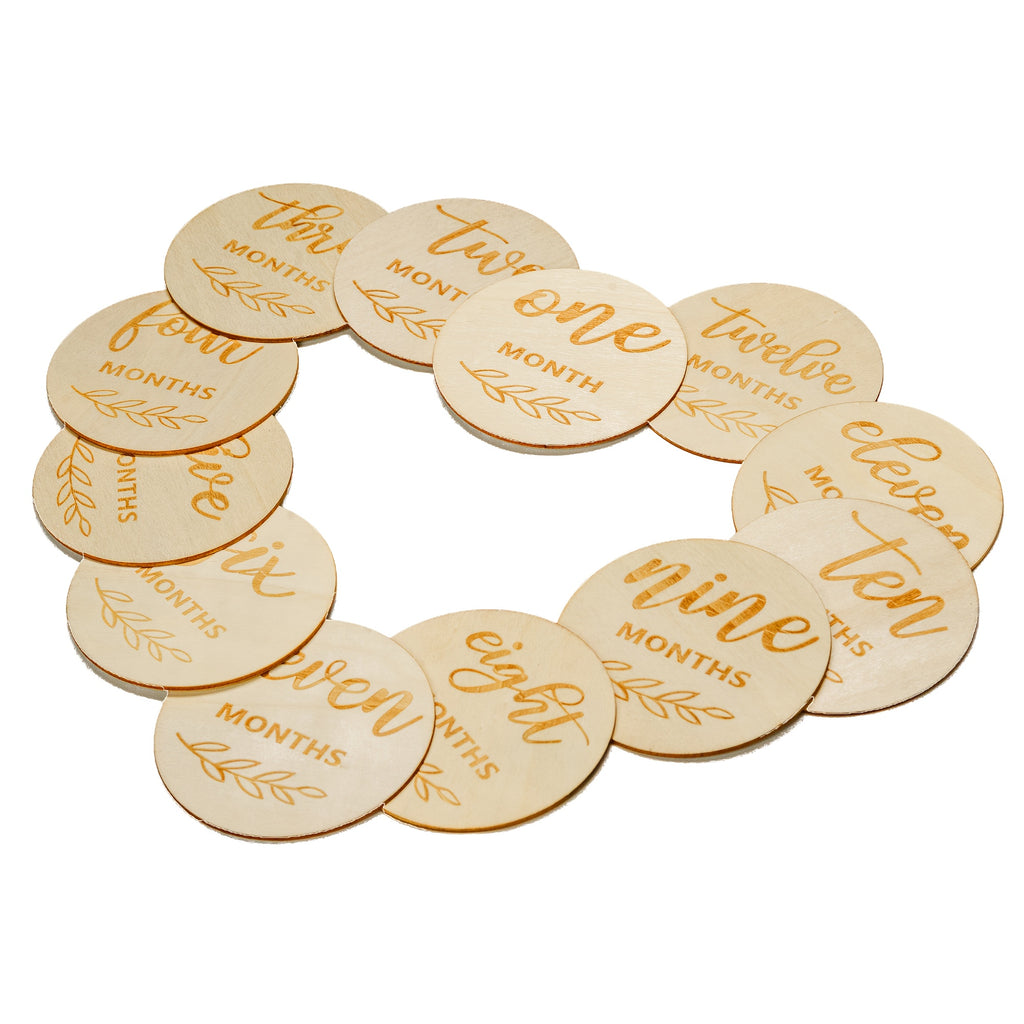 Wooden Monthly Milestone Discs