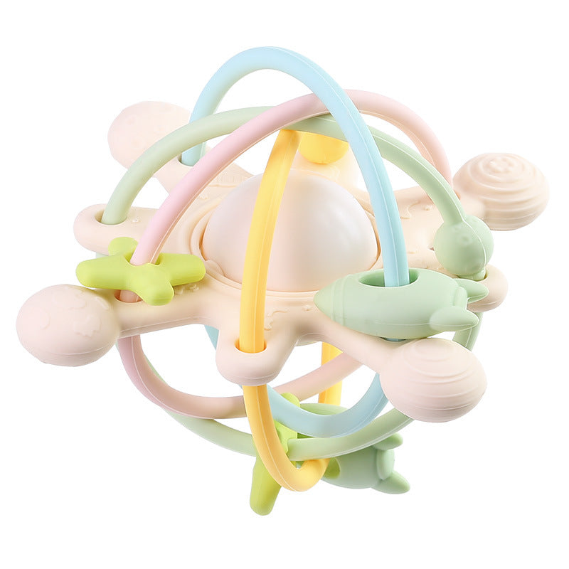 Rattle & Sensory Teether Bed Bell Silicone Ball