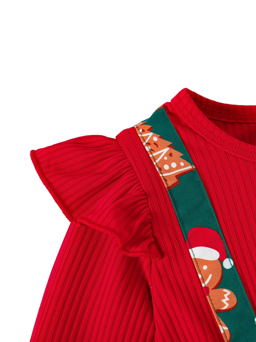 Bow Detail Christmas Dress Bodysuit