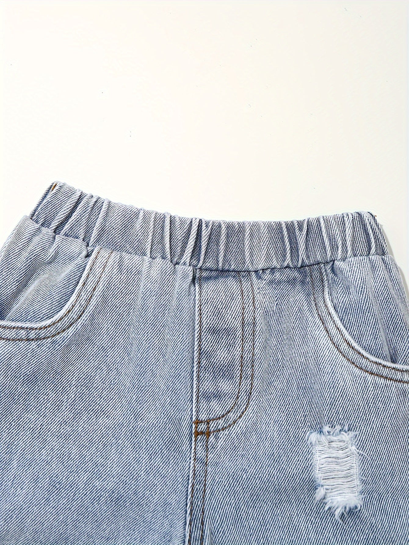 Distressed Denim Pants