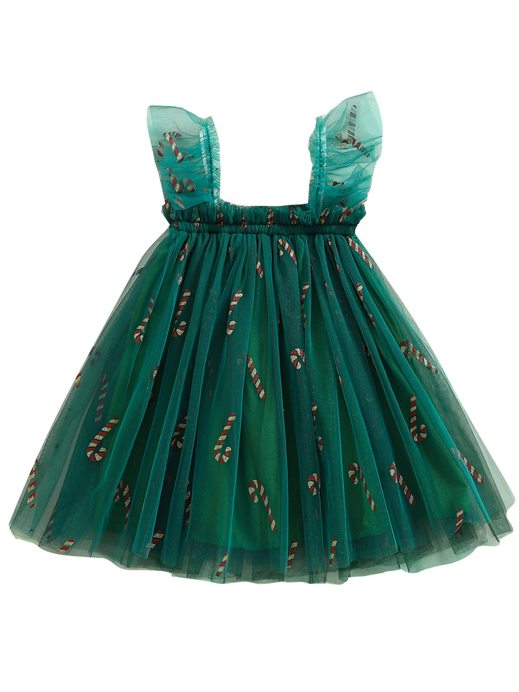 Sleeveless Christmas Tutu - Green