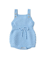 Girls Soft Knit Suspender Romper