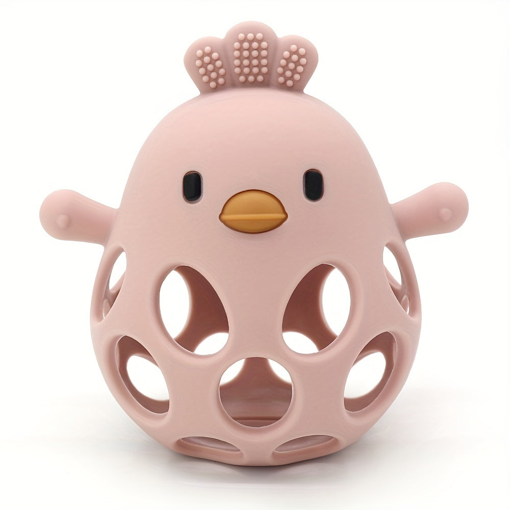 Handheld Ball Rattle & Hollow Chick Teething Toy