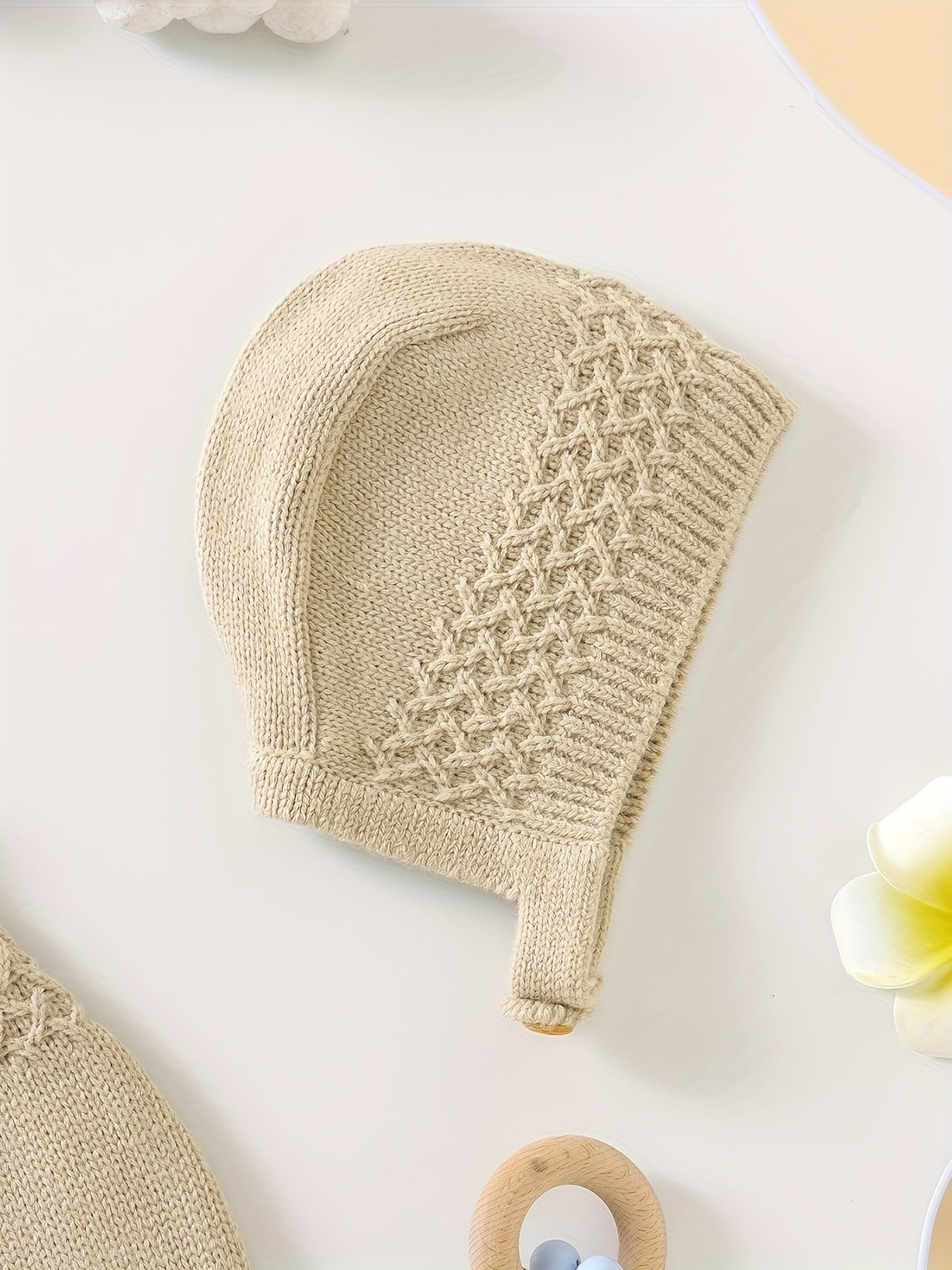 Knit Suspender Onesie & Hat Set