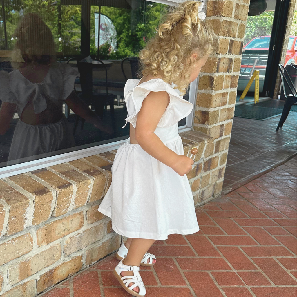 Summer Linen Flutter Dress