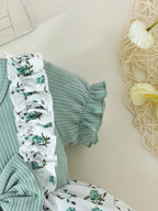 Girls Summer Floral Bow Dress
