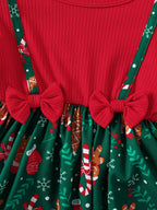 Bow Detail Christmas Dress