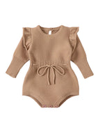 Brown Sweater Jumpsuit