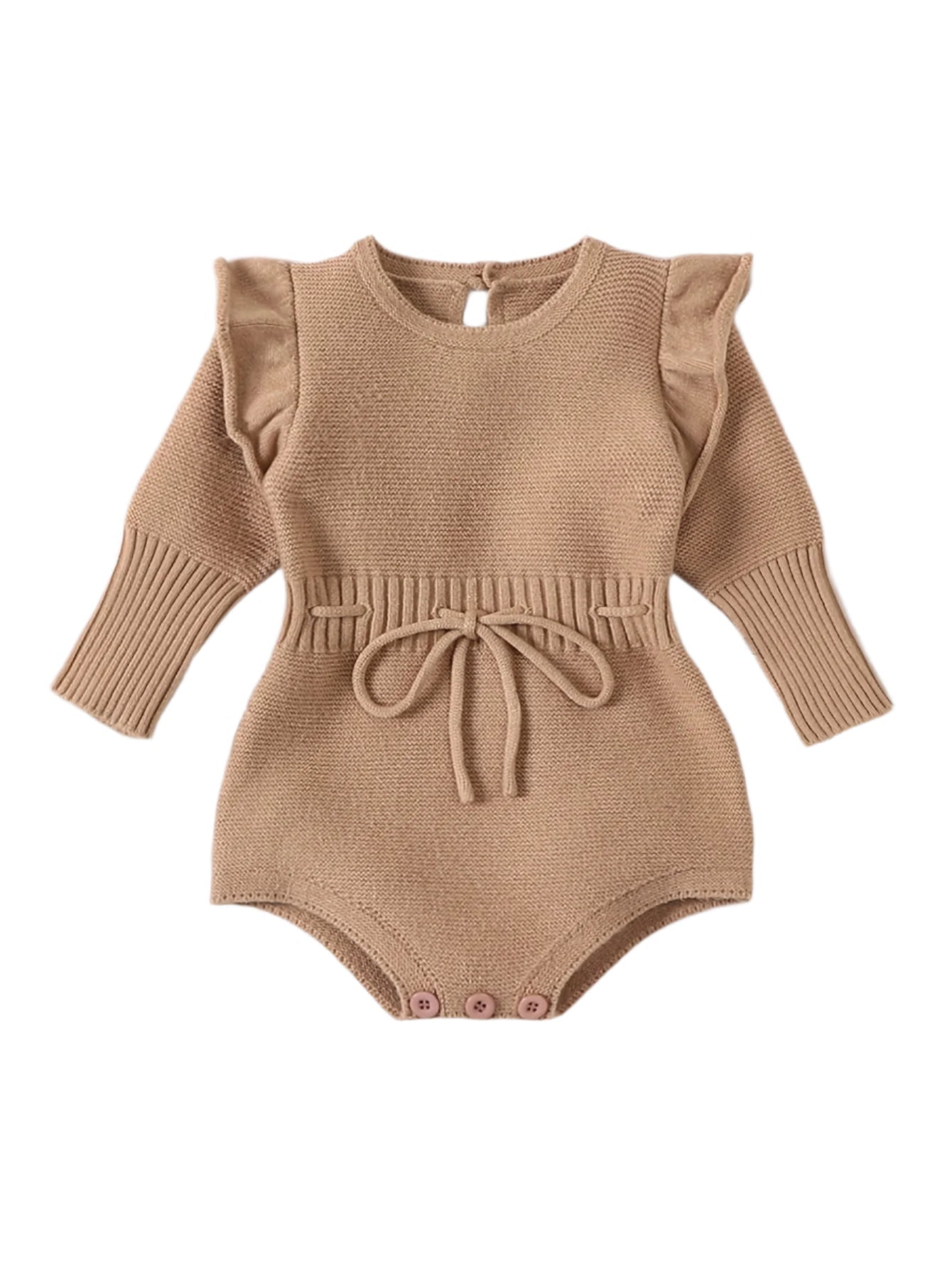 Brown Sweater Jumpsuit