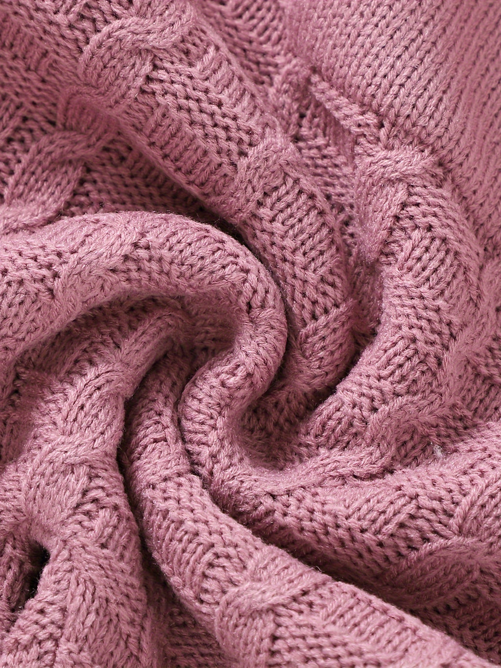 2-Piece Knit Baby Jumpsuit Set with Hat Pink
