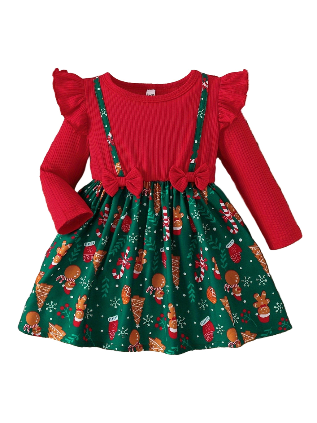 Bow Detail Christmas Dress