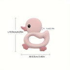 Baby Silicone Teething Rings – Cute Duck Shape