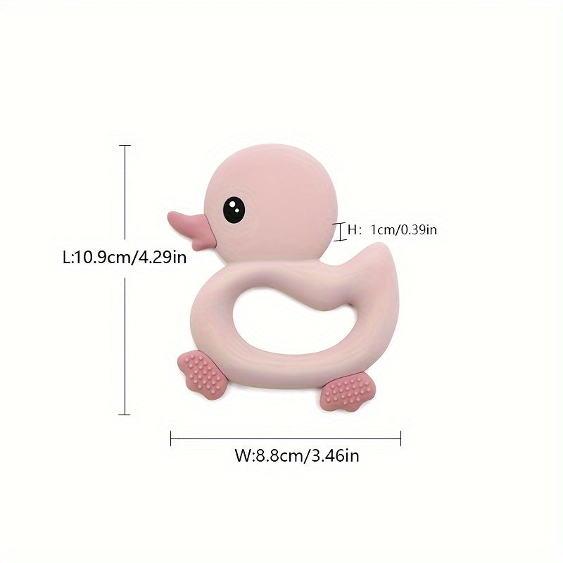 Baby Silicone Teething Rings – Cute Duck Shape
