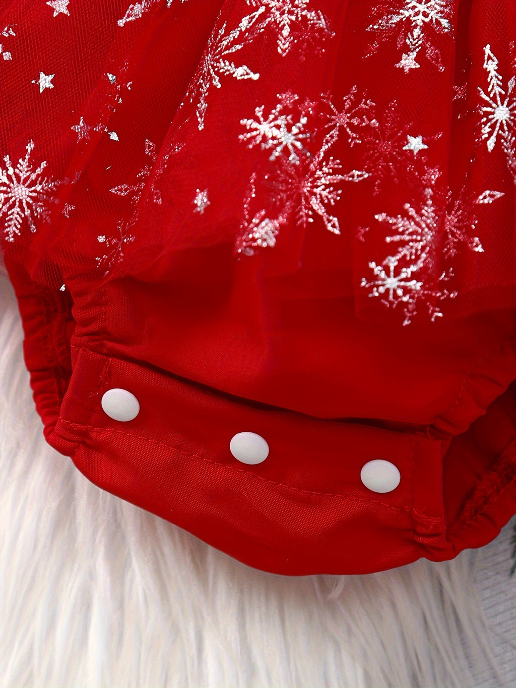 'Santa Baby' Ruffled Christmas Dress