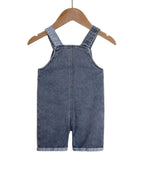 Boys Short Denim Overalls