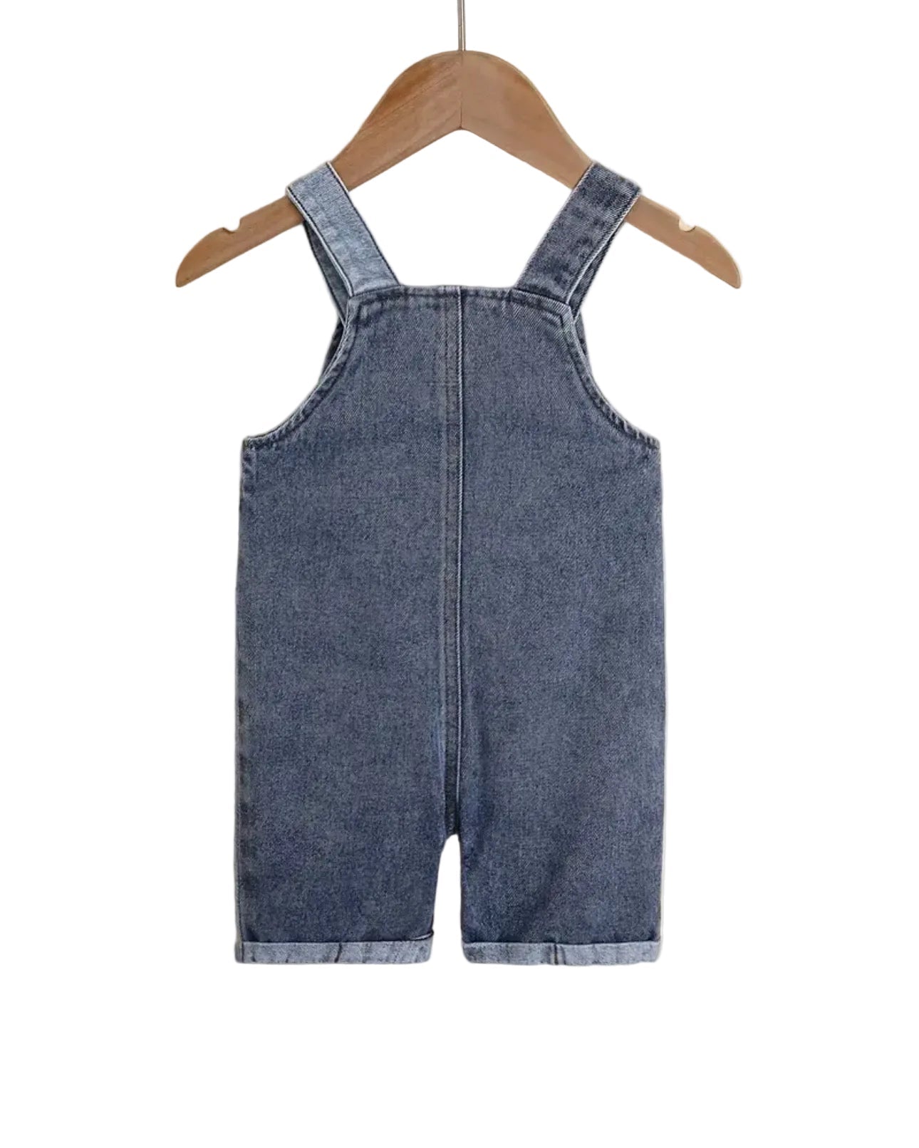 Boys Short Denim Overalls