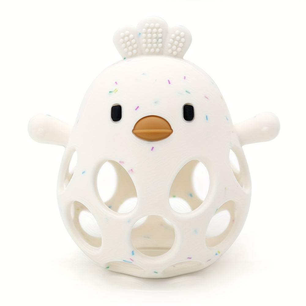 Handheld Ball Rattle & Hollow Chick Teething Toy
