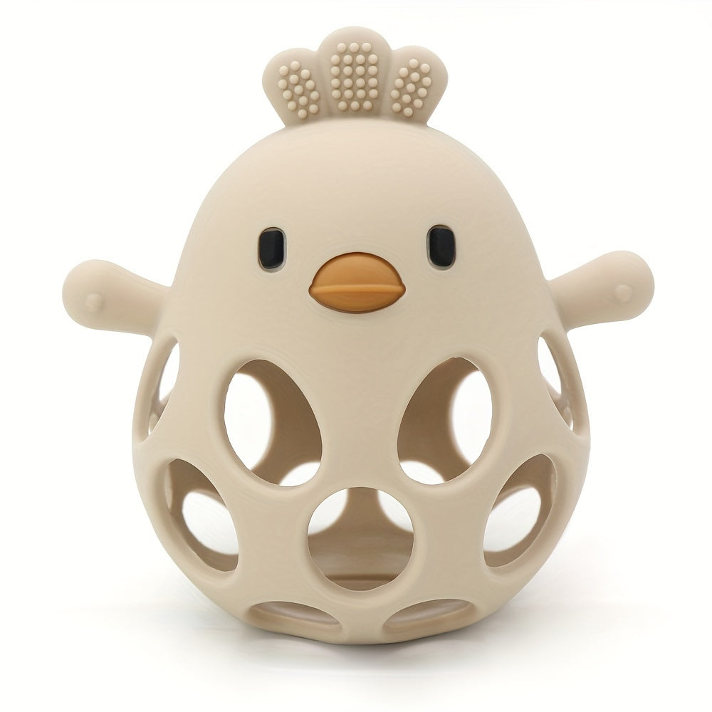 Handheld Ball Rattle & Hollow Chick Teething Toy