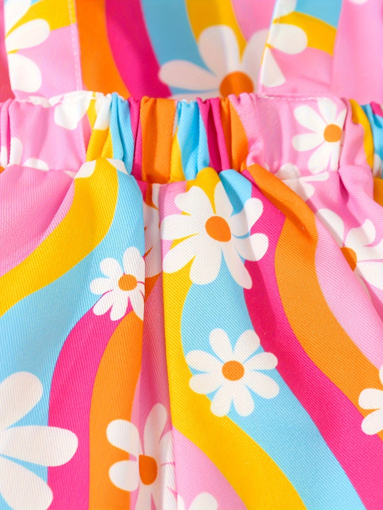 70's Style Floral Overalls
