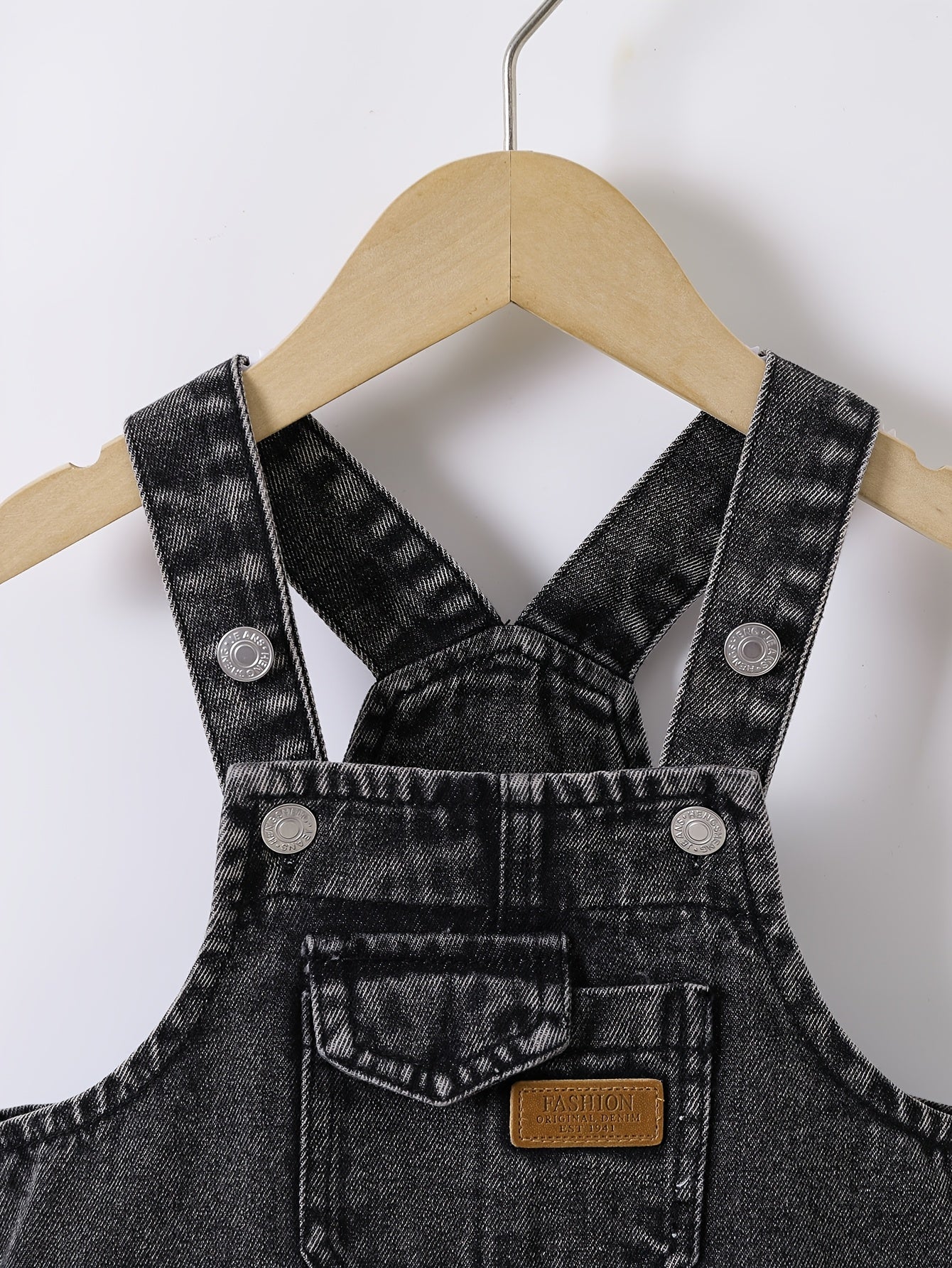 Black Denim Overalls