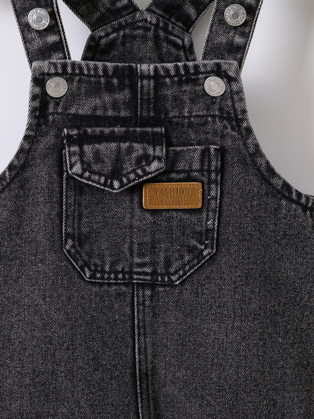 Black Denim Overalls