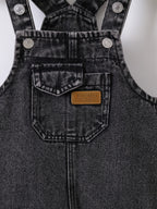 Black Denim Overalls