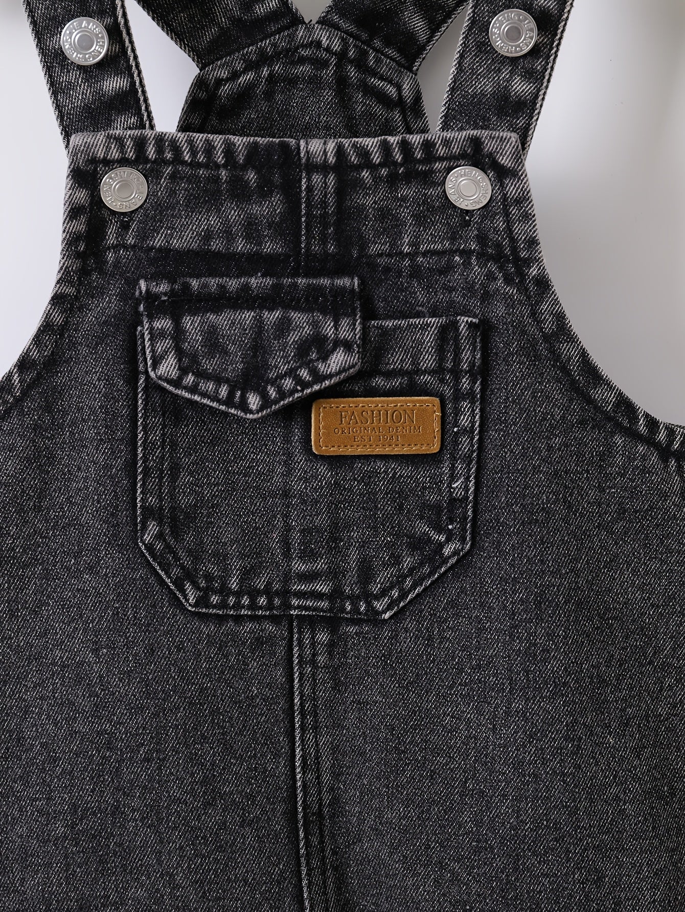 Black Denim Overalls