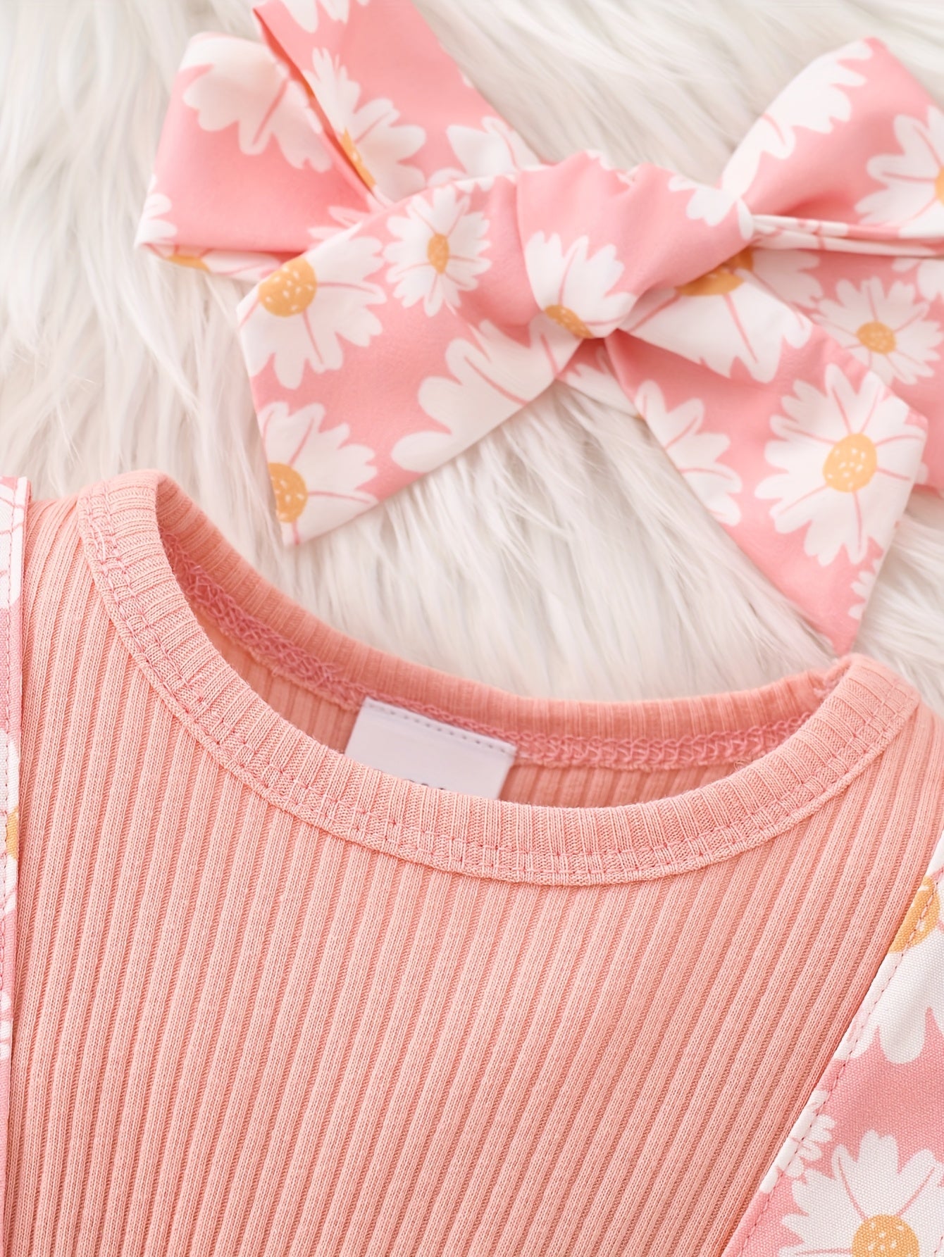 Blossom Breeze 2-Piece Set – Triangle Dress & Bow Headband