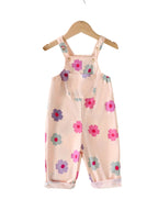 Long Leg Floral Overalls