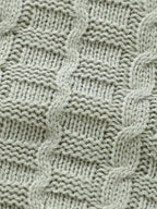 2-Piece Knit Baby Jumpsuit Set with Hat Green