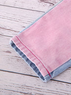 Colour-Blocked Denim Pants
