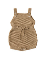 Girls Soft Knit Suspender Romper