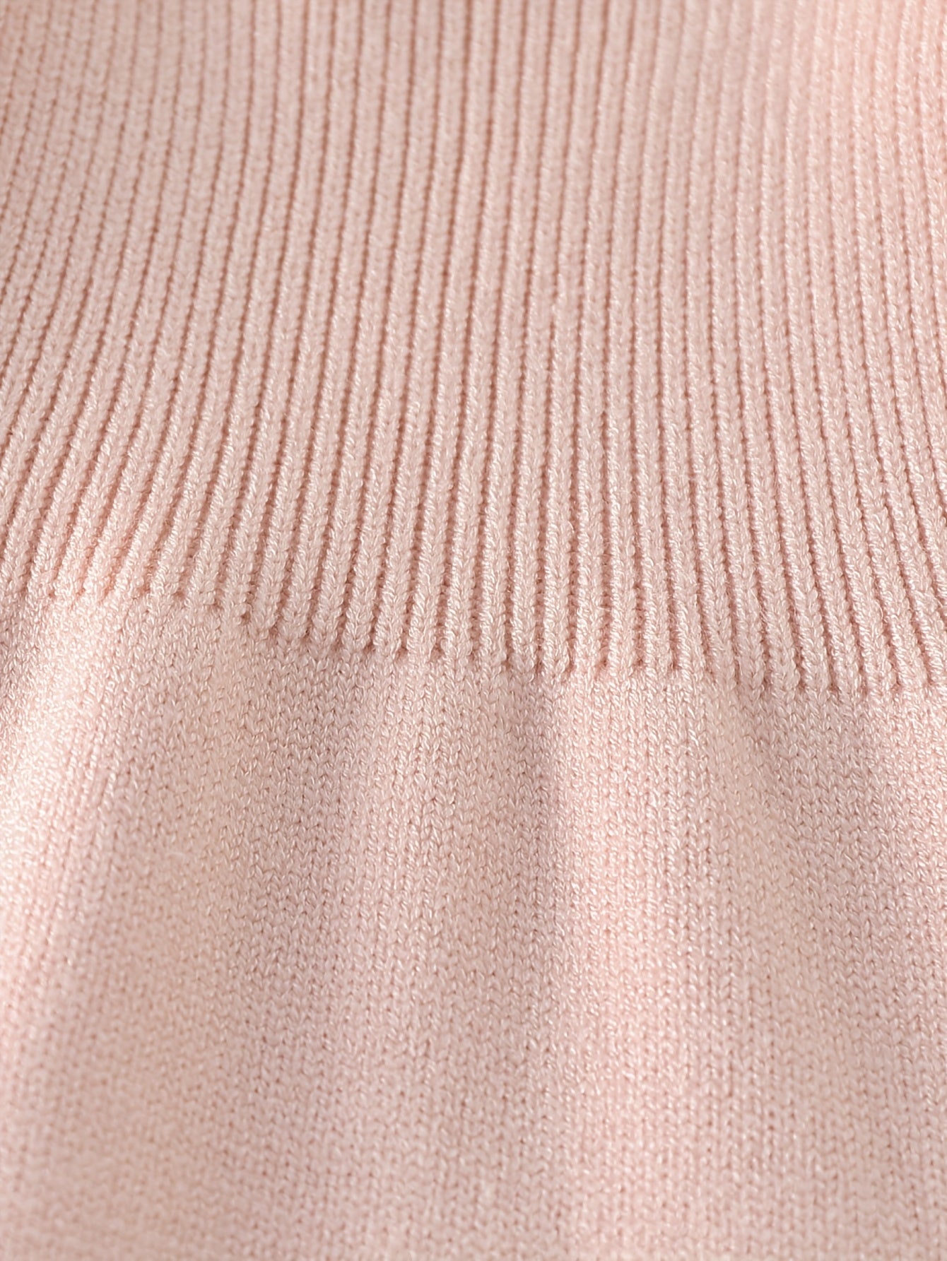 Pink Knit Ruffle Sleeve Romper