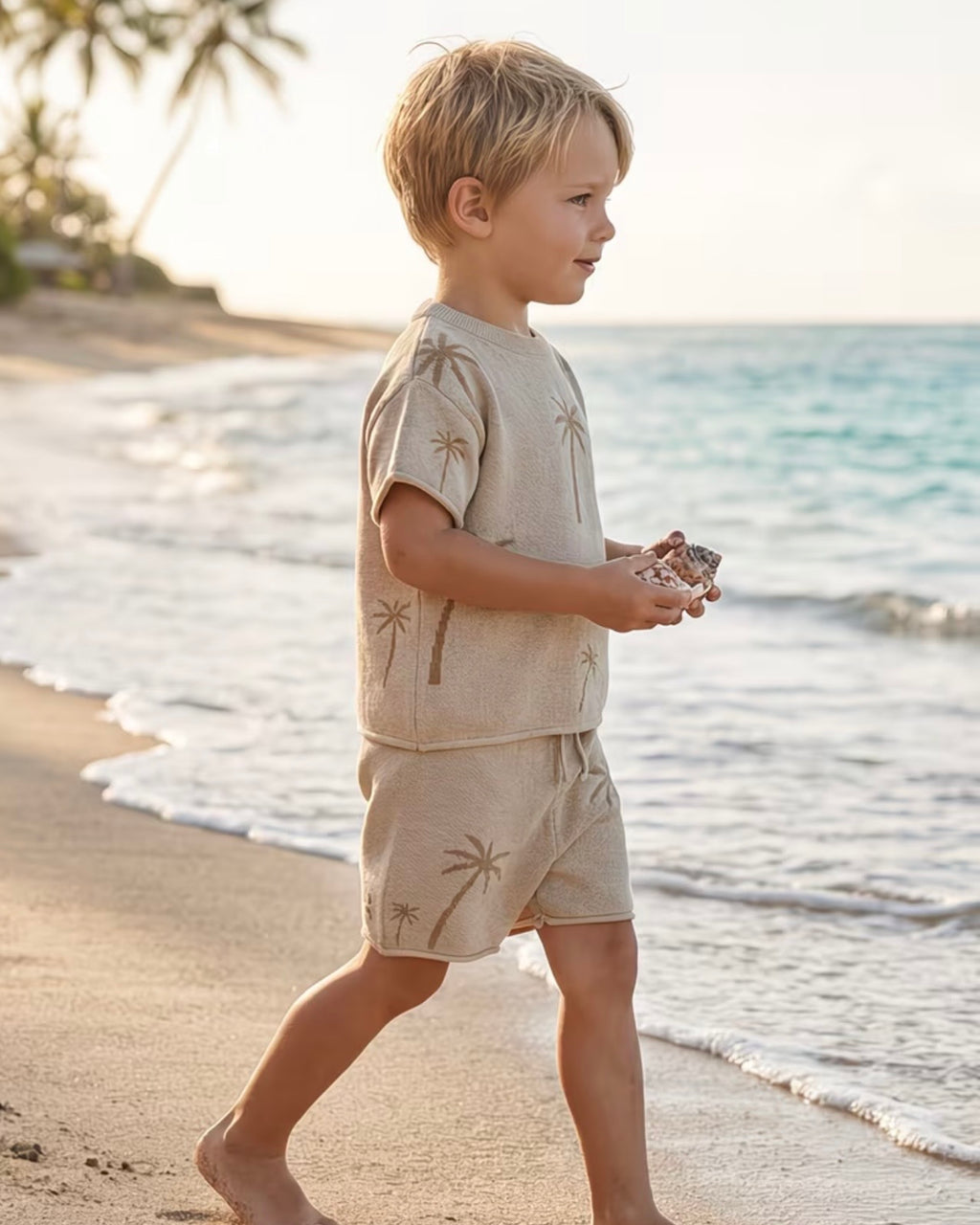 Sandy Palms Knit Set