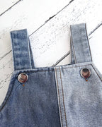 Boys Short Denim Overalls