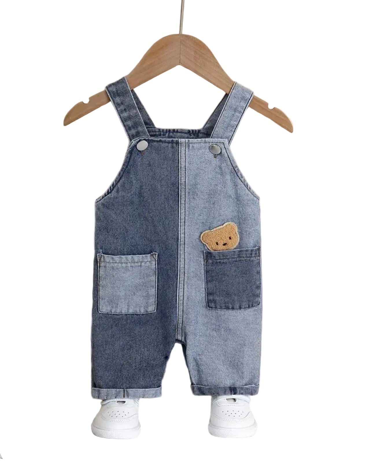 Boys Short Denim Overalls