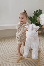 Gingham Knitted Set