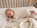 Cotton Knit Ruffle Romper