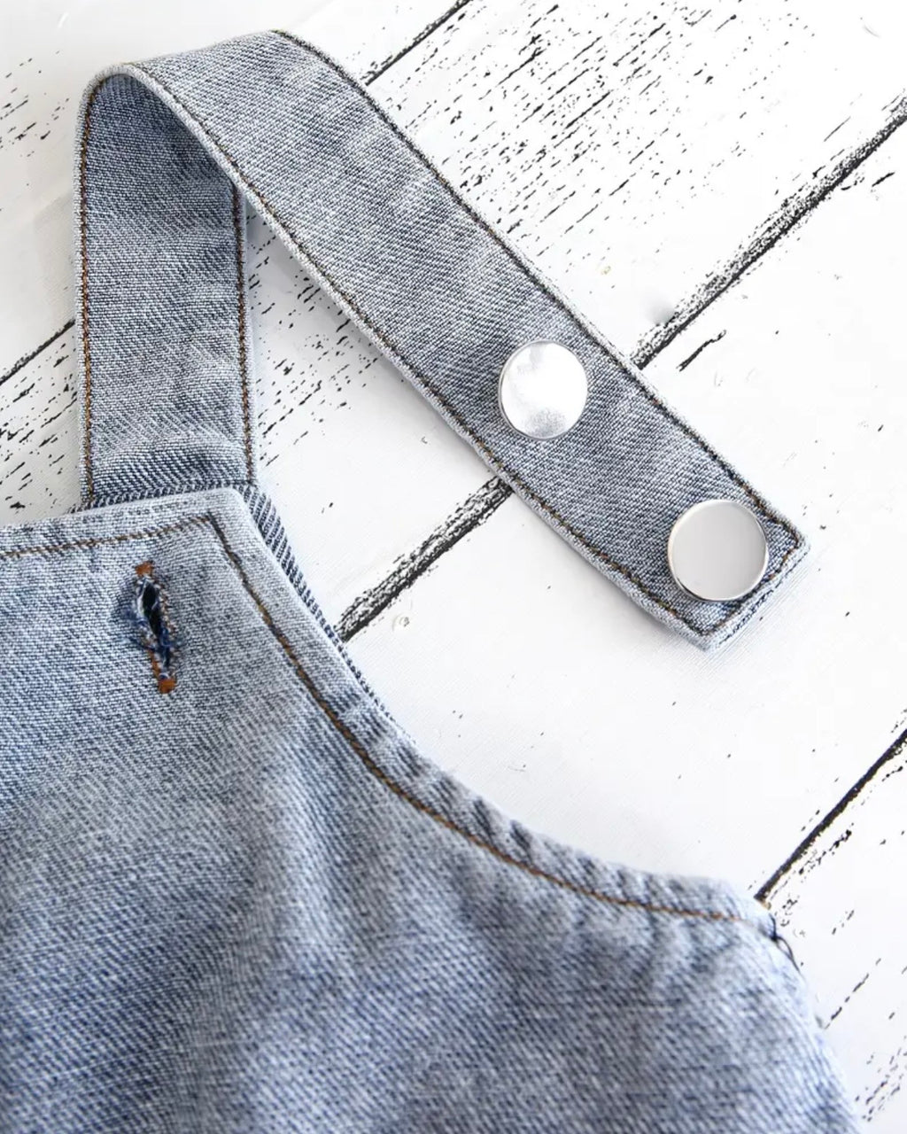 Boys Short Denim Overalls