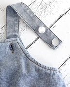 Boys Short Denim Overalls