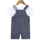 Boys Short Denim Overalls & T-Shirt Set