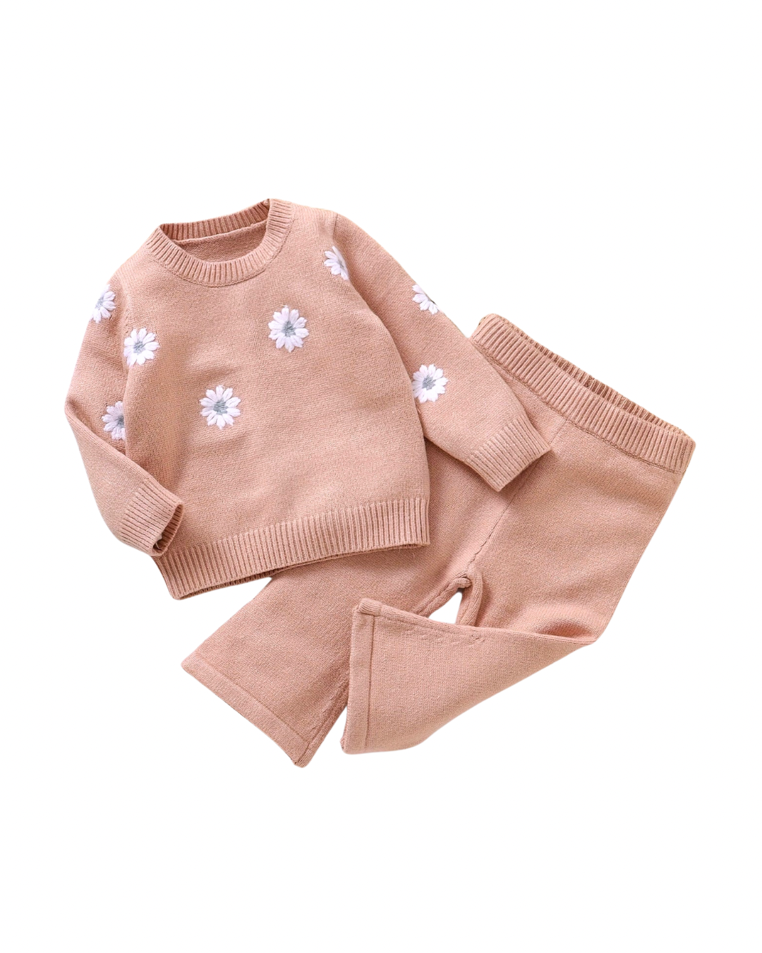 Floral Long-Sleeve Knit Set