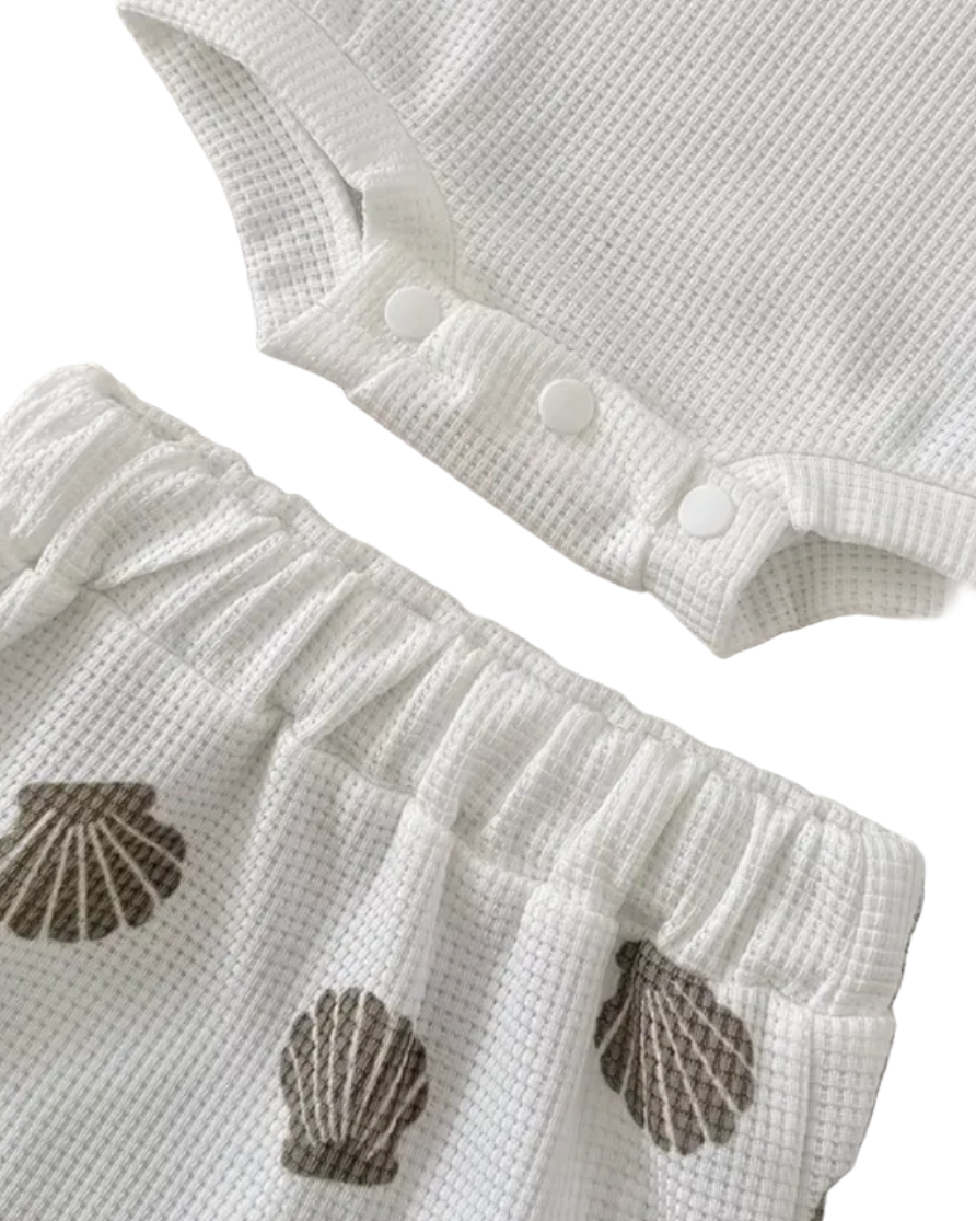 Seaside Shells Romper Set
