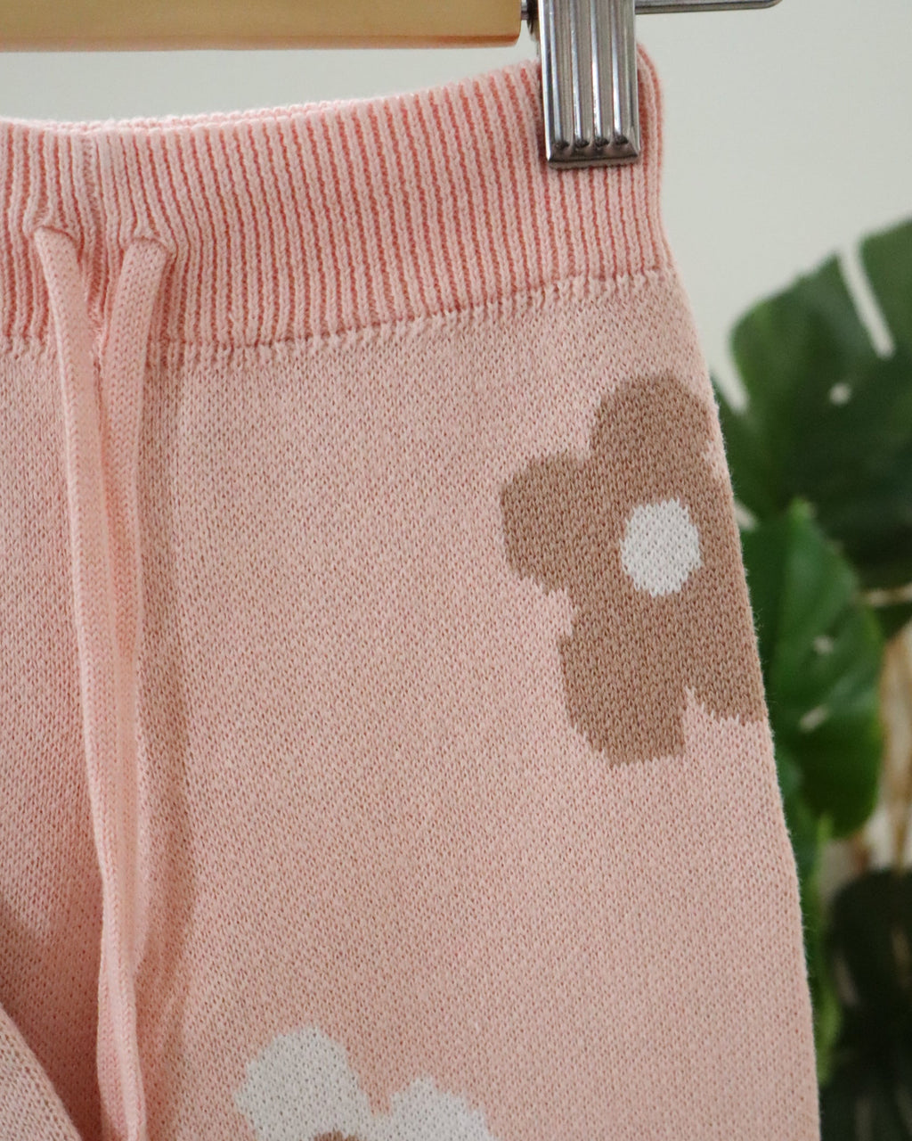 Pink Floral Knit Set